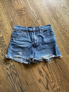 Levi’s Dark Blue Denim Cutoff Shorts